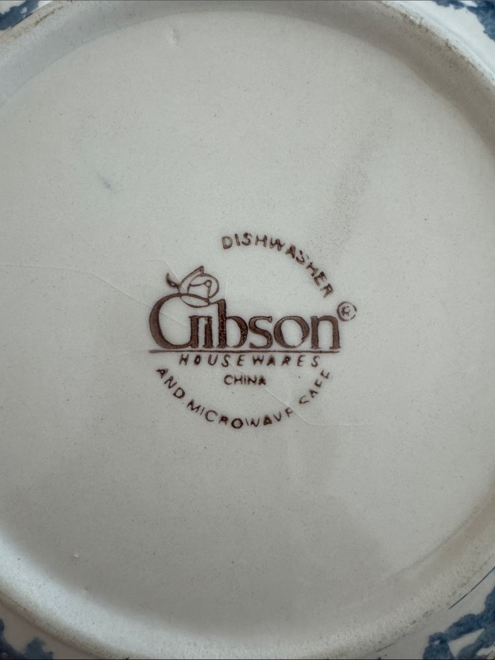 Vintage Gibson Cobalt Blue Serving Bowl - Picture 6 of 7